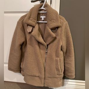 Topshop sherpa moto jacket